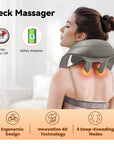 Shiatsu Neck Back Massager with Heat, Shoulder Neck Massager for Pain Relief Deep Tissue, Gifts