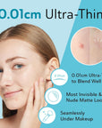 Ultra Invisible Acne Patches Salicylic Acid Acne Patches for Cystic Acne Blemish Patches Hydrocolloid Patches Zit Patches - Day and Night Use UPGRADED (Acne Specialist-96 Count -2 Sizes)