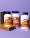 Supplements, Super Enzymes, Formulated with Bromelain, Ox Bile, Pancreatin and Papain,180 Capsules