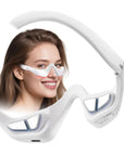 Under-Eye Red Light Therapy Glasses | LED Eye Massager for Puffiness, Wrinkles & Dark Circles | Skincare Beauty Device