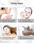 Led Face Mask - 7 Color Light Therapy for Anti-Aging, Acne & Wrinkles, Gift for Women
