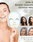 Blue Red Light Therapy Mask for Face, 7 Colors LED Face Mask Light Therapy, Led Face Mask Light Therapy at Home