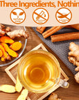 120 Premium Turmeric, Ginger, Cinnamon Blend Tea Bags, 100% Natural & No Additives & Caffeine Free.