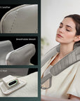 Shiatsu Neck Back Massager with Heat, Shoulder Neck Massager for Pain Relief Deep Tissue, Gifts