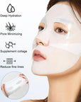 Bio-Collagen Mask, anti Wrinkle Mask, Bio-Collagen Deep Mask, Skinquee Collagen Mask, Bio Collagen Face Mask ,Korean Deep Hydrating and Firming Overnight Hydrogel Mask(4Pcs/Box)