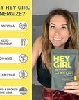 Herbal Energy Tea Blend - Caffeinated Tea Bags for Energy and Focus for Women