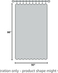 Linen Sheer Curtains 96 Inches Long Linen Curtain for Bedroom & Living Room 50W X 96L