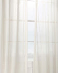 Linen Sheer Curtains 96 Inches Long Linen Curtain for Bedroom & Living Room 50W X 96L
