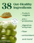 Superfood Greens Powder, Gut Health, Bloating Relief for Women
