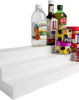 3 Tier Adjustable Canned Goods Shelves for Kitchen Cabinet and Pantry Organization