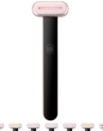 VEVOR Red Light Therapy Wand for Face, 7-Color LED Facial Wand Red Light Therapy Device with Heatig Therapy| Microcurrent Vibrating Massage, Portable LED Beauty Wand for Face, Neck