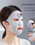 EMS Facial Beauty Device – Electronic Face Mask for Skin Tightening, Lifting & Firming | Soft Silicone Micro-current Mask | Rechargeable & Adjustable | Anti-Aging Skincare Tool for Women & Men
