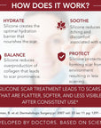 Physician Formulated Silicone Scar Gel Semi-Solid Sheeting - Face, Body, Surgery, C Section, Burn & Hypertrophic Scars