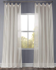 Linen Sheer Curtains 96 Inches Long Linen Curtain for Bedroom & Living Room 50W X 96L