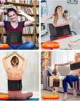 Red Light Therapy for Body- Infrared Light Therapy, Red Light Therapy Belt for Shoulder Waist Muscle Pain Relief, LED 660Nm&850Nm near Infrared Light Therapy Belt Wrap Timer Remote Control