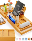 Luxury Bamboo Bathtub Caddy Tray