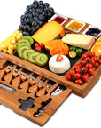 Charcuterie Cheese Board and Knife Set Charcuttery Platter and Serving