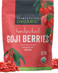Organic Dried Goji Berries - Tea, Smoothies, Baking and Snacks