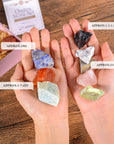 Chakra Crystal Healing Set – 17 Natural Stones with Selenite Plate & Amethyst Necklace