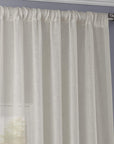 Linen Sheer Curtains 96 Inches Long Linen Curtain for Bedroom & Living Room 50W X 96L