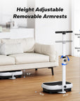 Vibration Plate Exercise Machine with Adjustable Removable Armrests
