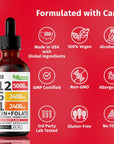 Vitamin B12 & B Complex Drops for Energy & Fatigue (2 Pack)