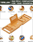 Luxury Bamboo Bathtub Caddy Tray
