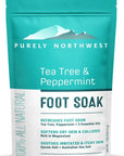 Tea Tree & Peppermint Foot Soak – Natural Epsom Salt Remedy for Tired Feet & Odor Control (1 lb)