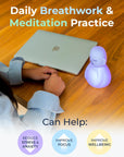 'Breathing Buddha' Guided Visual Meditation Tool for Mindfulness | Slow Your Breathing & Calm Your Mind for Stress & Anxiety Relief | Perfect for Adults & Kids | Relaxing Self Care Gift