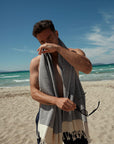 Vintage Series Turkish Beach Towel Oversized, Lightweight Cotton
