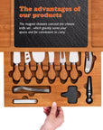 Charcuterie Cheese Board and Knife Set Charcuttery Platter and Serving