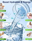 Hydrogen Water Bottle Generator, 1400Ppb Portable Water Ionizer Machine with SPE/PEM Technology in 3-Minute Electrolysis, Rechargeable Hydrogen Rich Glass Cup for Home Office Travel & Fitness
