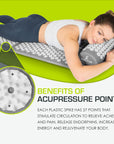 Natural Acupressure Mat & Pillow Set – Full-Body Pain Relief & Relaxation Therapy