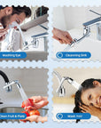 Rotating Sink Water Filter + Aerator