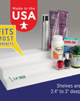 3 Tier Adjustable Canned Goods Shelves for Kitchen Cabinet and Pantry Organization