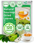 120+ Premium Soursop Graviola Dried Leaves, 120-130 Natural Leaves
