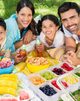 Portable Snack Containers - Tray with Lid (8 Compartments)