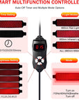 Red Light Therapy for Body- Infrared Light Therapy, Red Light Therapy Belt for Shoulder Waist Muscle Pain Relief, LED 660Nm&850Nm near Infrared Light Therapy Belt Wrap Timer Remote Control