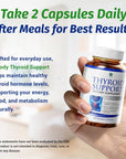 Thyroid Support Supplement with Iodine, B12, Zinc, Selenium & Ashwagandha – Metabolism & Weight Balance (30 Day Supply)