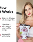 Total Beets Soft Chews, Antioxidants, Healthy Energy Supplement with Elite Ingredients