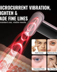 VEVOR Red Light Therapy Wand for Face, 7-Color LED Facial Wand Red Light Therapy Device with Heatig Therapy| Microcurrent Vibrating Massage, Portable LED Beauty Wand for Face, Neck