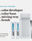 Hair Dye with Brush, with Keratin Biotin