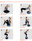 Vibration Plate Exercise Machine with Adjustable Removable Armrests