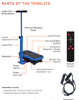Vibration Plate Exercise Machine with Adjustable Removable Armrests