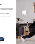 Vibration Plate Exercise Machine with Adjustable Removable Armrests
