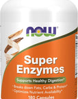 Supplements, Super Enzymes, Formulated with Bromelain, Ox Bile, Pancreatin and Papain,180 Capsules
