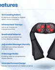 Neck Massager with Heat, Deep Tissue Pain-Relief Shoulder and Back Massager