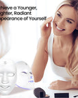 Led Face Mask - 7 Color Light Therapy for Anti-Aging, Acne & Wrinkles, Gift for Women