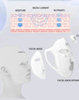 EMS Facial Beauty Device – Electronic Face Mask for Skin Tightening, Lifting & Firming | Soft Silicone Micro-current Mask | Rechargeable & Adjustable | Anti-Aging Skincare Tool for Women & Men