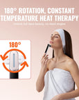VEVOR Red Light Therapy Wand for Face, 7-Color LED Facial Wand Red Light Therapy Device with Heatig Therapy| Microcurrent Vibrating Massage, Portable LED Beauty Wand for Face, Neck